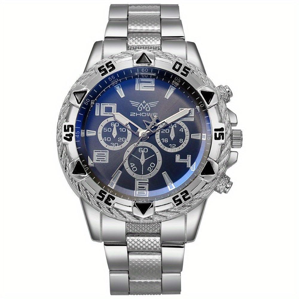 Men'S Luxury Sport Watch with Chronograph, Golden-Plated Case & Bracelet - Automatic Mechanical Movement, Bold Dial, Date Display - for Business, Gym, Everyday - No Battery Needed - Ideal Gift for Him, Gym Timepiece, Sophisti - Buy online at  Vibe In Cart.
