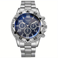 Men'S Luxury Sport Watch with Chronograph, Golden-Plated Case & Bracelet - Automatic Mechanical Movement, Bold Dial, Date Display - for Business, Gym, Everyday - No Battery Needed - Ideal Gift for Him, Gym Timepiece, Sophisti - Buy online at  Vibe In Cart.