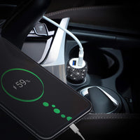 [Shiny Diamond Car Charger] Shiny Artificial Diamond Car Charger | Dual USB Ports, Lightweight Aluminum Alloy, Male to Male Connector, 12-24V Power Adapter, Car Interior Decor & Safety Hammer, Without Battery, Vehicle Accesso - Buy online at  Vibe In Cart.