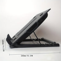 Laptop Cooling Stand with Adjustable Height and Foldable Design - Buy online at  Vibe In Cart.