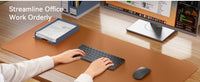 Large Non-Slip PU Leather Office Desk Mat for Mouse and Laptop Pad