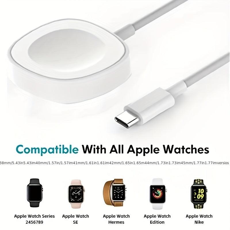 Compatible with Apple Watch 2nd-9th Generation Fast Magnetic Wireless Charging, USB Charging, No Battery, ≤36V Operating Voltage, USB Connector, Magnetic Charger, Wireless Charging, Charging Station, Car Phone Holder, Phone - Buy online at  Vibe In Cart.