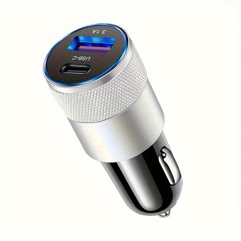 USB Car Charger PD Fast Charging Car Phone Charger with LED Ambient Light Compatible with for iphone, Android, Xiaomi, etc - Buy online at  Vibe In Cart.