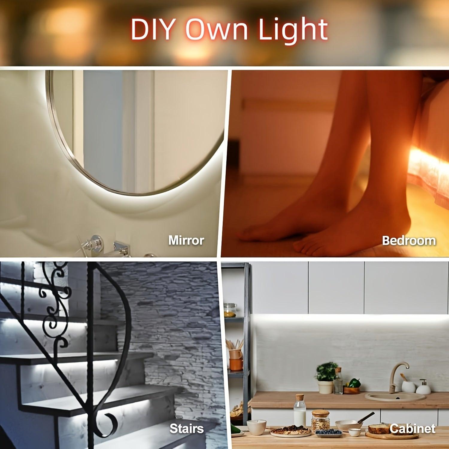 USB LED Lights, White LED Light Strips, TV Backlight USB LED Lights, Powered by USB, 5V, USB Lighting Fixtures, Computer Accessories, Online Switch LED Light Strips, Indoor Bedroom Home Decor for Living Rooms, Halloween, Chri - Buy online at  Vibe In Cart.