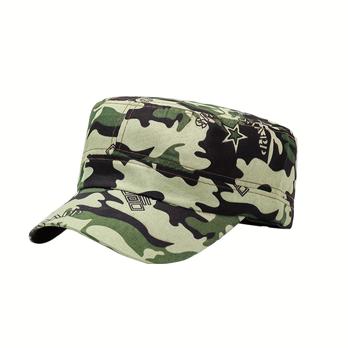 [Lightweight Hat] Lightweight Camouflage Baseball Cap - Sun Protection Flat Top Hat, 100% Polyester, Machine Washable, Ideal for Outdoor Sports & Tactical Use - Buy online at  Vibe In Cart.
