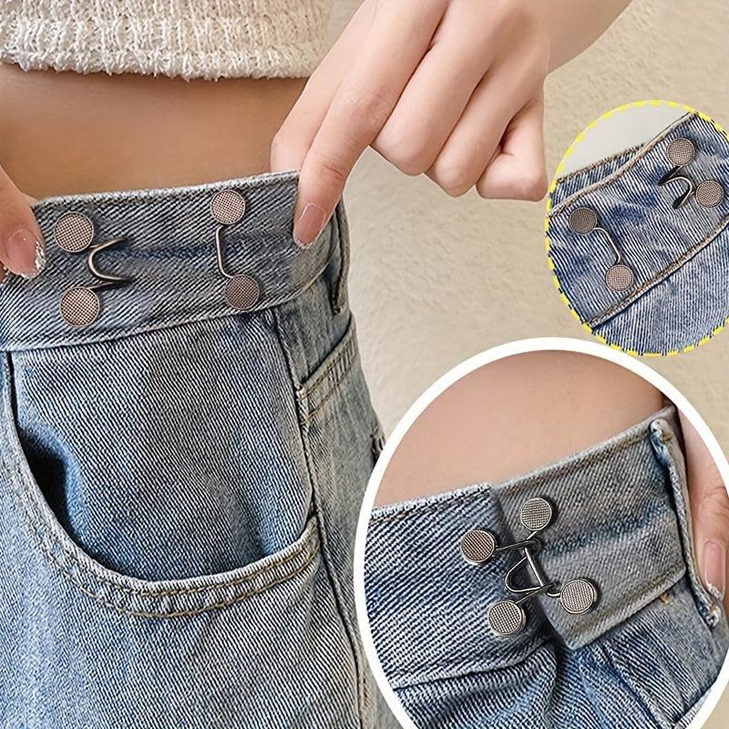 [Adjustable Buckle Belt] Light Blue Denim Adjustable No-Hole Waist Buckle Belt | Floral Decorative Removable Jean Fixer for Women, Casual Street Style, Perfect for Weekend or Daily Wear, Jean Belt Replacement - Buy online at  Vibe In Cart.