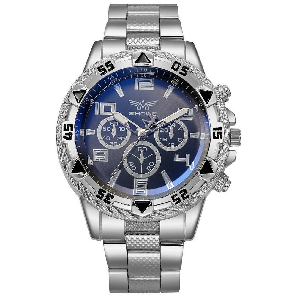 Men'S Luxury Sport Watch with Chronograph, Golden-Plated Case & Bracelet - Automatic Mechanical Movement, Bold Dial, Date Display - for Business, Gym, Everyday - No Battery Needed - Ideal Gift for Him, Gym Timepiece, Sophisti - Buy online at  Vibe In Cart.