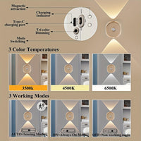 1pc Motion Sensor Light with USB Charging, Two-Way Switch, Adjustable Brightness & Color, Battery-Powered (), Freestanding Wall-Mounted Design for Entryway - Buy online at  Vibe In Cart.