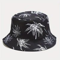 1pc Unisex Coconut Tree Print Bucket Hat - Bohemian Tropical Vacation Style, Breathable & Durable for Outdoor Beach, Casual Wear, Men & Women, Lightweight Headgear, Summer Accessory, Boho Chic, Comfortable Fit, Boho Fashion - Buy online at  Vibe In Cart.