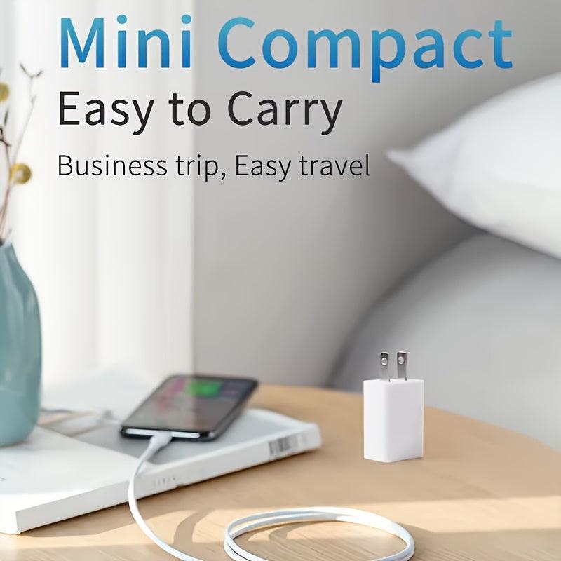 1-Pack USB Wall Charger Block 5V1A | Portable Travel Power Adapter Plug for iPhone/iPad/Samsung/HTC/LG/Nokia, Lightweight, Travel-Friendly, Operates on 110V/220V - Buy online at  Vibe In Cart.