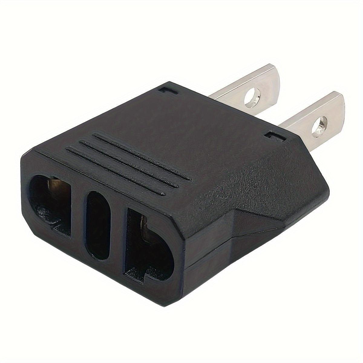 US Plug Adapter, European to USA Travel Plug Adapter, EU to US Plug Converter, Travel from Europe to USA Outlet, Power Travel Adapters European to American, Canada, Mexico, Japan - Buy online at  Vibe In Cart.