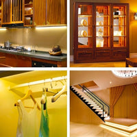 100cm/300cm/500cm Motion Sensor LED Strip Light, Battery-Powered Wall Mount for Wardrobe, Stairs, Pantry, Cabinet, Bed, Storage Cabinet, Powered, 3000K Warm White - Buy online at  Vibe In Cart.