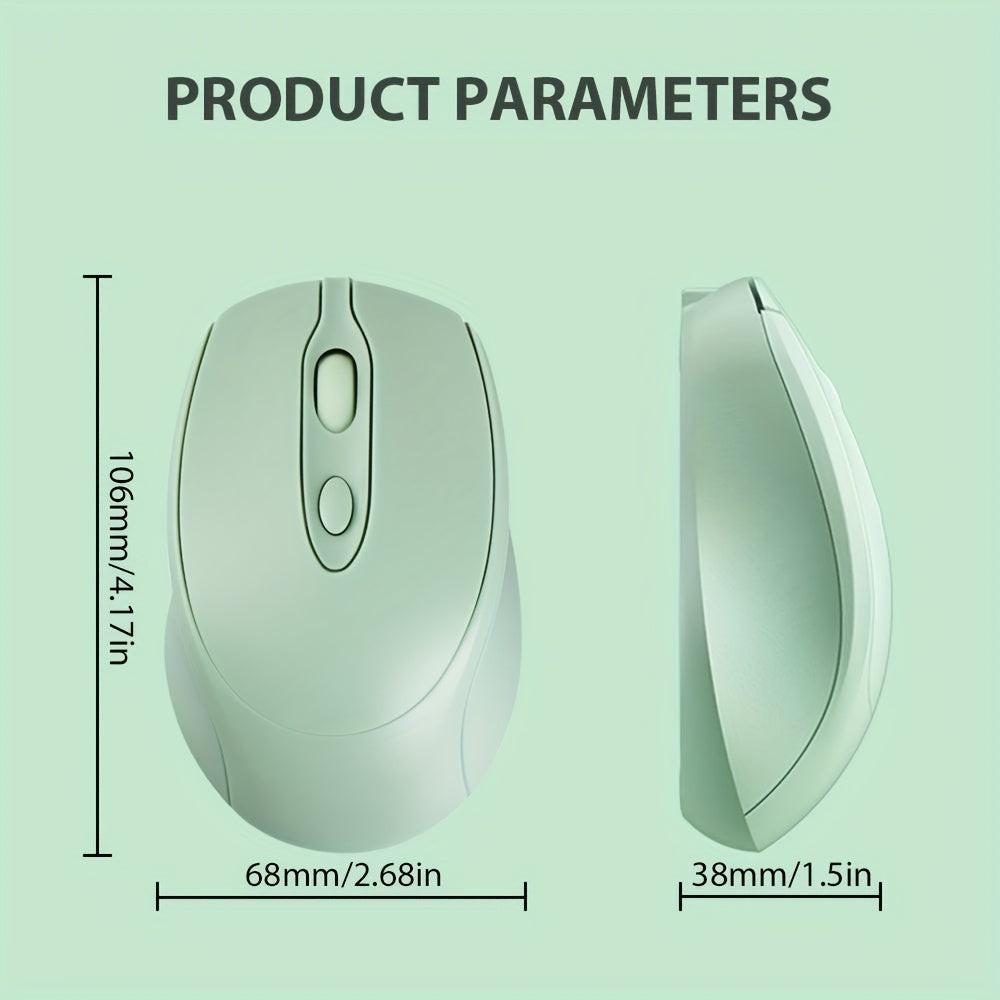 Wireless Mouse, Dual-Mode Portable Computer Mouse with Silent Clicking, Charged with Type-C Interface, Suitable for Laptop/Tablet/PC/Desktop Mouse - Buy online at  Vibe In Cart.