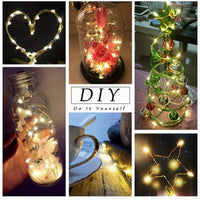 [USB Fairy String Lights] 1pc 20/50/100 LED USB Fairy Lights | Copper Wire String Lights, Warm White Multicolor White | Home, Bedroom, Wedding, Christmas, Holiday, Halloween Decorations - Buy online at  Vibe In Cart.