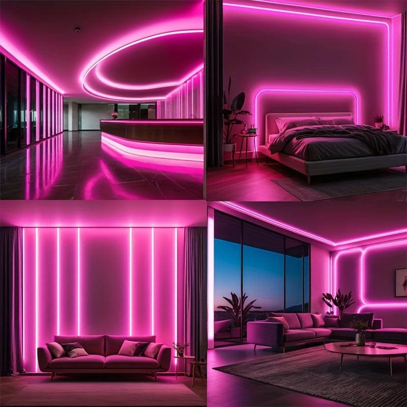 [USB TV lighting strip] Purple LED Strip 1pc USB-Powered 60 Lights | Non-Waterproof | TV Background & Indoor Decoration | Cuttable for Projects - Buy online at  Vibe In Cart.
