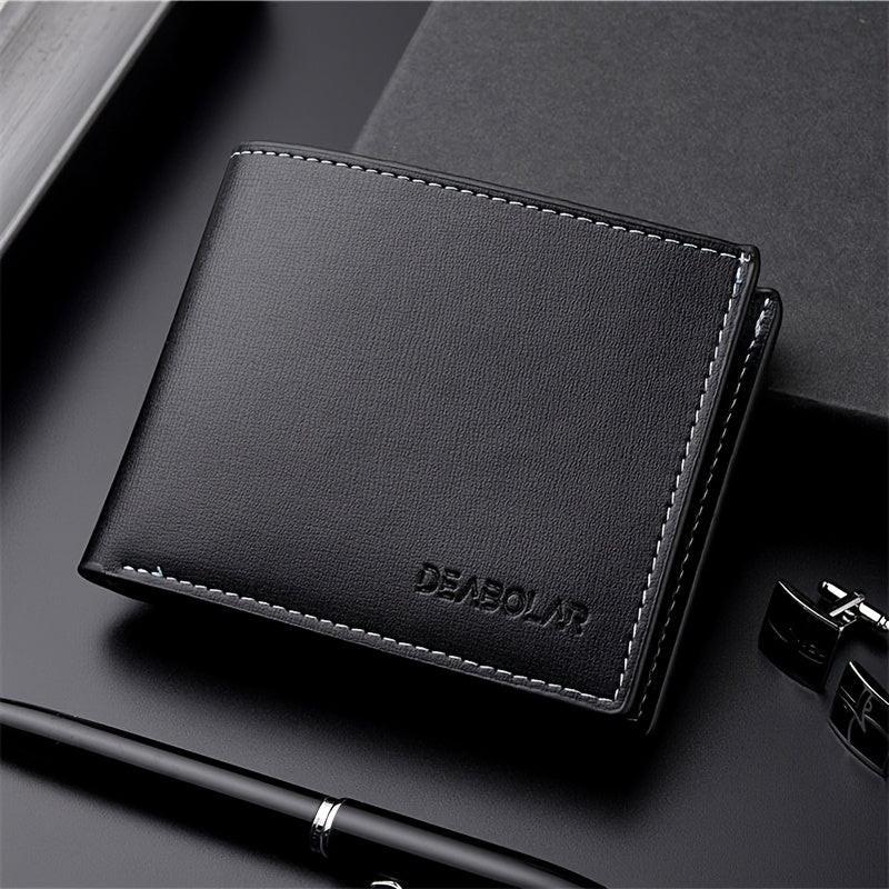 Fashion Men'S Soft Faux Leather Wallet Casual Short Youth Purse Christmas Gift - Buy online at  Vibe In Cart.