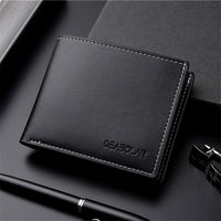 Fashion Men'S Soft Faux Leather Wallet Casual Short Youth Purse Christmas Gift - Buy online at  Vibe In Cart.