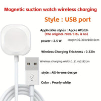 Compatible with Apple Watch 2nd-9th Generation Fast Magnetic Wireless Charging, USB Charging, No Battery, ≤36V Operating Voltage, USB Connector, Magnetic Charger, Wireless Charging, Charging Station, Car Phone Holder, Phone - Buy online at  Vibe In Cart.