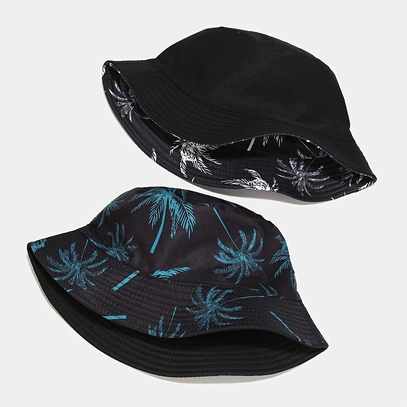 1pc Unisex Coconut Tree Print Bucket Hat - Bohemian Tropical Vacation Style, Breathable & Durable for Outdoor Beach, Casual Wear, Men & Women, Lightweight Headgear, Summer Accessory, Boho Chic, Comfortable Fit, Boho Fashion - Buy online at  Vibe In Cart.