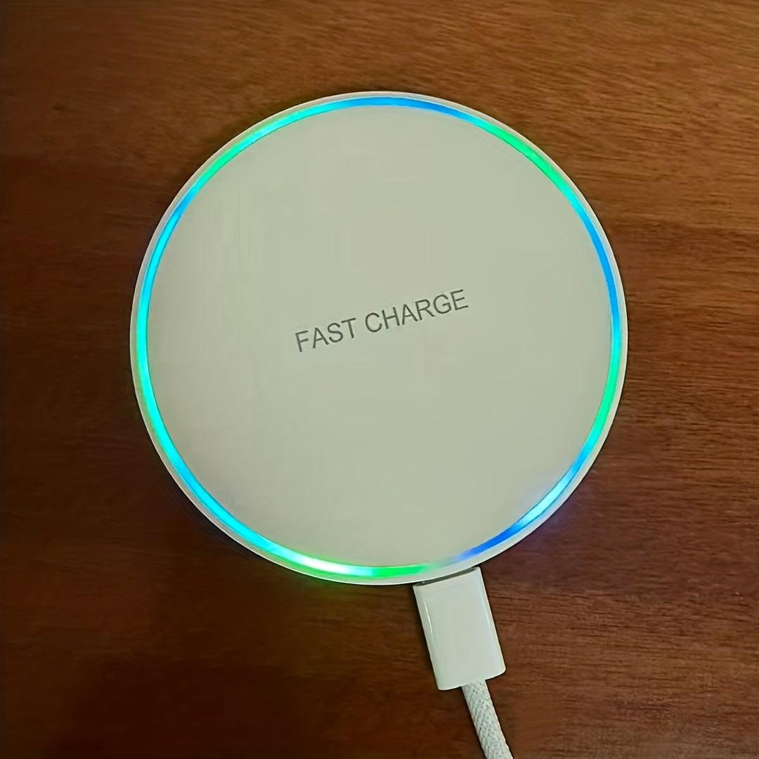 15W Wireless Fast Charger, Wireless Charging Station, Wireless Charging Pad, Induction Charger, Comes with aperture effect, for iPhone 12 13 14 15 16 Series, Compact and convenient to carry, Holiday Gifts, Black & White, Trav - Buy online at  Vibe In Cart.