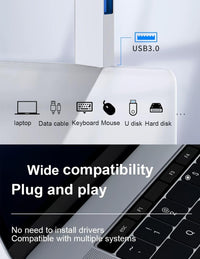 MAGIC BLOCK Compact USB Hub, Fast Charging USB-Powered Expansion Dock with Side Plug, Compatible with PC, Tablet, Smartphone, Flash Drives, Keyboards, Mice, Space-Saving Design for Home/Office, Compact Travel Accessories, 5 S - Buy online at  Vibe In Cart.