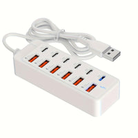 12-Port USB Fast Charging Station - 6×Type-C PD + 6×USB-A Ports, Up to 25W per Port, Compact Design, High-Speed Charging for Laptops/Tablets/Multiple Devices, Workspace Power Hub for Tech Enthusiasts, Power Board, Usb Charg - Buy online at  Vibe In Cart.