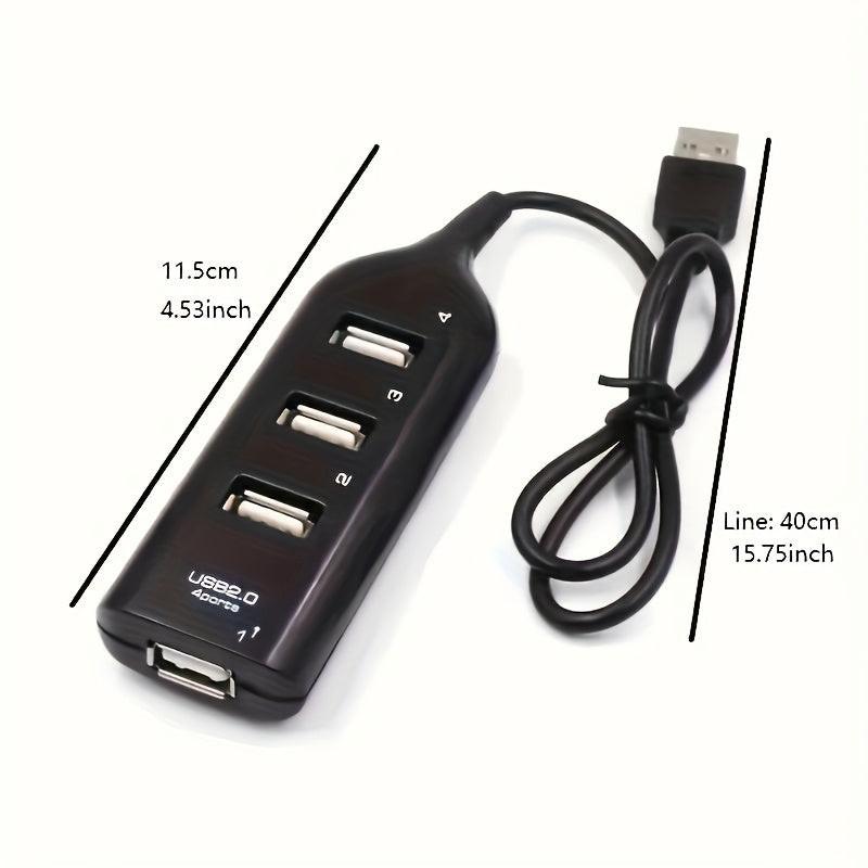 [4 Ports USB Hub] 1pc High Speed 4 Ports Micro USB Hub 2.0 Multi USB Port USB Splitter for PC Computer Accessories - Buy online at  Vibe In Cart.