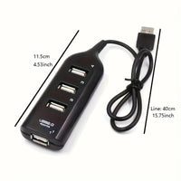 [4 Ports USB Hub] 1pc High Speed 4 Ports Micro USB Hub 2.0 Multi USB Port USB Splitter for PC Computer Accessories - Buy online at  Vibe In Cart.