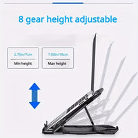 Portable Adjustable Laptop Stand - ABS Material, Height-Adjustable, Cooling Function, Rotatable Base for 13-15 Inch Laptops, Office Desk Accessory - Buy online at  Vibe In Cart.