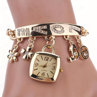 Women'S Bracelet Watch LOVE Quartz Watch Flower Decor Tonneau Dress Watch Ladies Exquisite Casual Watch Anniversay Birthday Christmas New Year Gifts - Buy online at  Vibe In Cart.