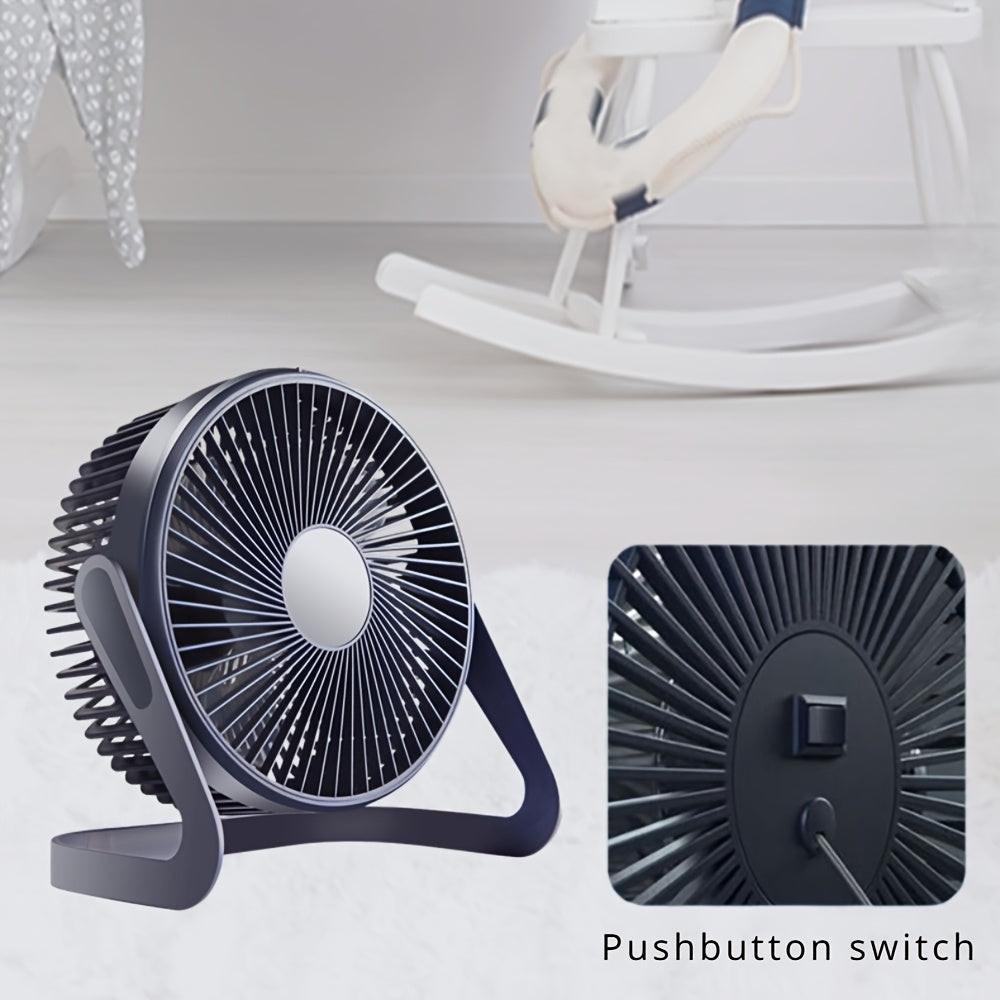 5-inch USB desktop fan, portable mini plug-in home gift small fan, very suitable for bedroom, office, kitchen, camping, etc - Buy online at  Vibe In Cart.