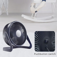 5-inch USB desktop fan, portable mini plug-in home gift small fan, very suitable for bedroom, office, kitchen, camping, etc - Buy online at  Vibe In Cart.