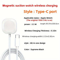 Compatible with Apple Watch 2nd-9th Generation Fast Magnetic Wireless Charging, USB Charging, No Battery, ≤36V Operating Voltage, USB Connector, Magnetic Charger, Wireless Charging, Charging Station, Car Phone Holder, Phone - Buy online at  Vibe In Cart.