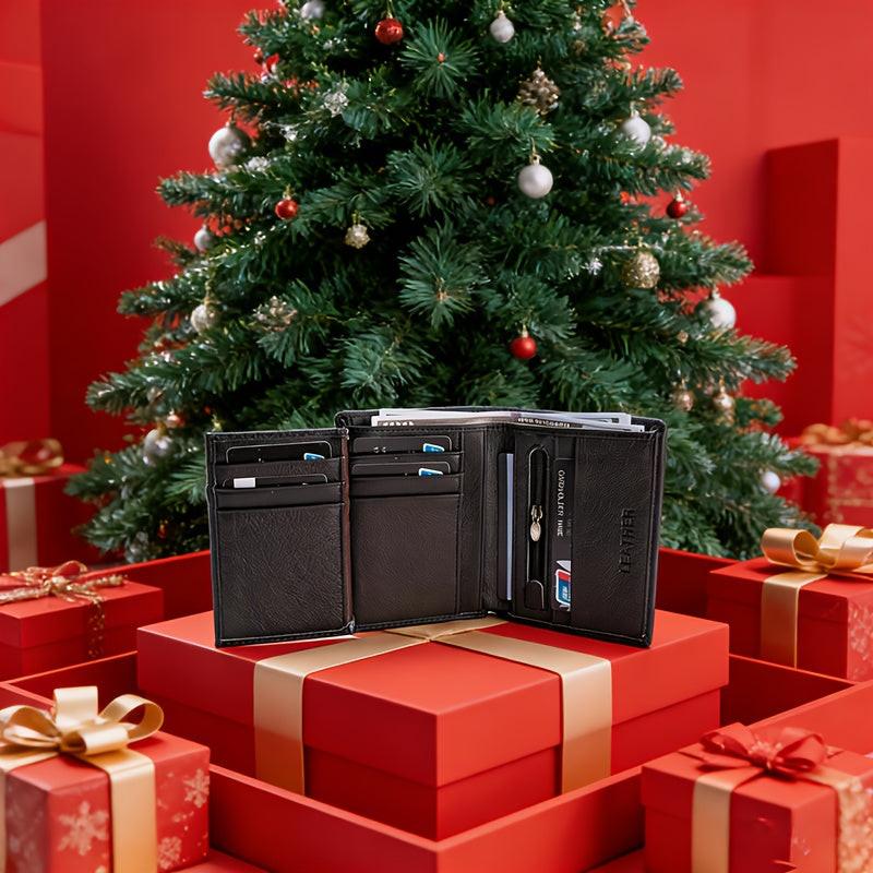 [Genuine Leather Card Holder] Genuine Leather Vintage Thin Vertical Short ID Credit Card Holder Wallet | 1pc for Men & Women, Solid Color, Lining, Non-Braided - Ideal for Thanksgiving, Father's Day, Christmas, Valentine's Day - Buy online at  Vibe In Cart.