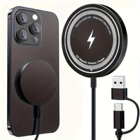 1pc Fast charging Fast-Charging Magnetic Wireless Charger 15W Pad for iPhone 16/15/14/13/12/11, Pro Max/Mini5W Samsung S24/S23/S23/S23 Ultra/S22/S22+/S22 U & for Airpods - Dual Input USB-C/A, Compatible, with Intelligent Over - Buy online at  Vibe In Cart.