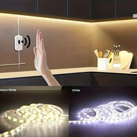 10ft-32.8ft USB-Powered Motion Sensor LED Strip Lights, Automatic Sensing Switch, White & Warm Light, Ideal for Stairs, Closets, Kitchens, Bedrooms, and Hallways - Buy online at  Vibe In Cart.