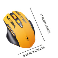UINEER Yellow Ergonomic Wireless Mouse with 3 Connectivity Modes (BT 4.0/5.0 + USB-A), Rechargeable 18650 Battery, USB-C Charging, Right-Handed Design for Office & Gaming, Office Mouse, Sleek Mouse, Durable Plastic - Buy online at  Vibe In Cart.