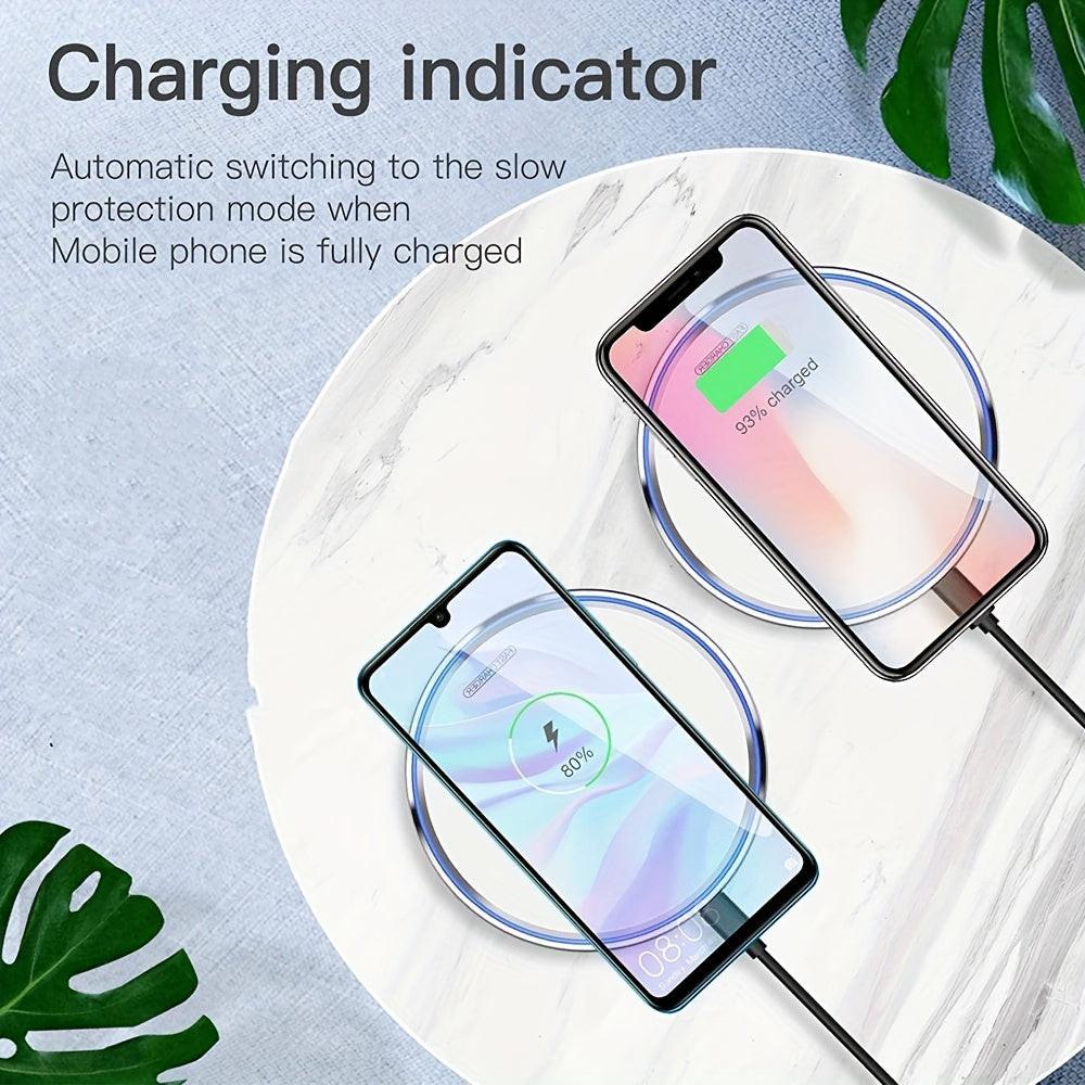 15W Wireless Charging Pad - Fast Charge Station for iPhone 16/15/14/13/12/11/XS,  S24/S23/S22 & Type-C Devices | USB-C 3.0 Connector, 36V Max Voltage No Battery Needed Easy Setup QuickCharge Technology Stylish Design - Buy online at  Vibe In Cart.