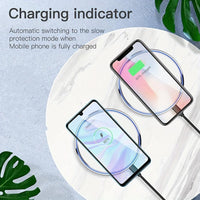 15W Wireless Charging Pad - Fast Charge Station for iPhone 16/15/14/13/12/11/XS,  S24/S23/S22 & Type-C Devices | USB-C 3.0 Connector, 36V Max Voltage No Battery Needed Easy Setup QuickCharge Technology Stylish Design - Buy online at  Vibe In Cart.