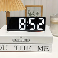 1 Piece USB Powered Digital Alarm Clock with LED Display, Temperature, Time, and Date