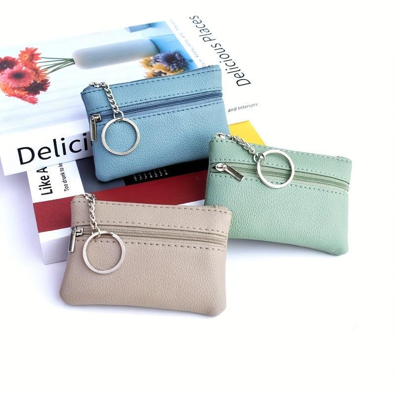 A Small Wallet with a Keychain That Holds Coins in a Mini Coin Purse. - Buy online at  Vibe In Cart.