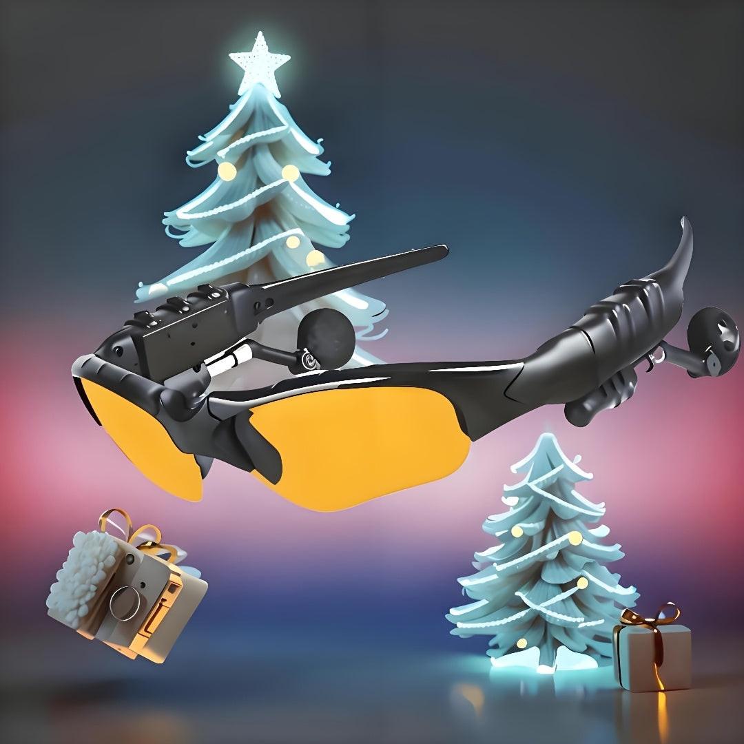 Wireless Smart Glasses with Anti-Glare and Stereo Earphones