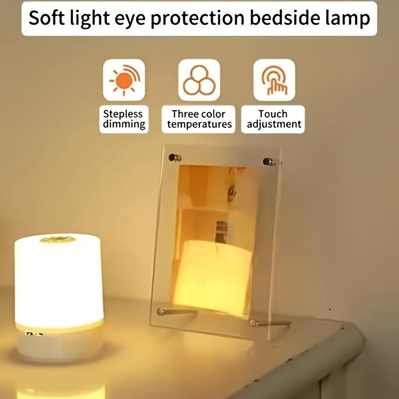 2025 Best-Selling Recommended Touch Bedside Lamp, Dimmable Desk Lamp, Three-Color Temperature White LED Light, USB Rechargeable, Portable Touch Night Light, Mini Night Light, Valentine's Day Gift, Bedroom Living Room Desk Dec - Buy online at  Vibe In Cart.