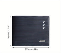 Men's Casual PU Leather Wallet With Card Slots, Zipper Coin Purse, Money Clip Christmas Gift - Buy online at  Vibe In Cart.