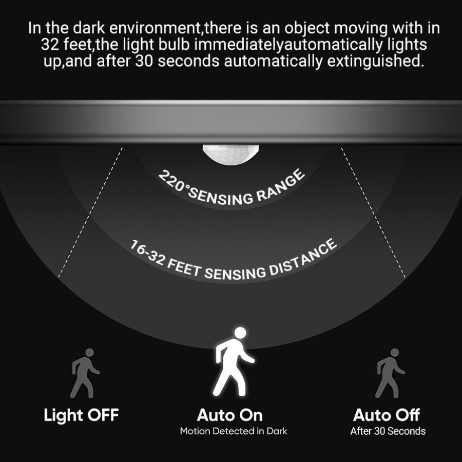 Kasotile Motion Sensor Light Bulbs, Dusk to Dawn LED Light Bulbs Outdoor 9W 6000K Daylight, A19 E26 Base Auto On/Off for Indoor Outdoor Basements, Porch, Courtyards, Garage Pack of 1, Motion Sensor Light Indoor, Motion Sensor - Buy online at  Vibe In Cart.