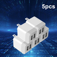 USB Wall Charger, Dual Port Quick Charger Plug Cube for iPhone 15 14 13 12 11 Pro Max 10 SE X 8 7 Plus Power Block Fast Charging Box Brick - Buy online at  Vibe In Cart.