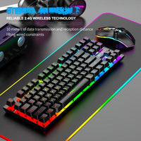 Unleash Wireless Freedom: 10m 2.4G Stable Connection for Ultimate Flexibility.Double The Power: 2000mAh Keyboard & 500mAh Mouse with Fast Type-C Charging.Dynamic RGB Immersion: Breathing Modes & Stunning Rainbow Effects.Compa - Buy online at  Vibe In Cart.