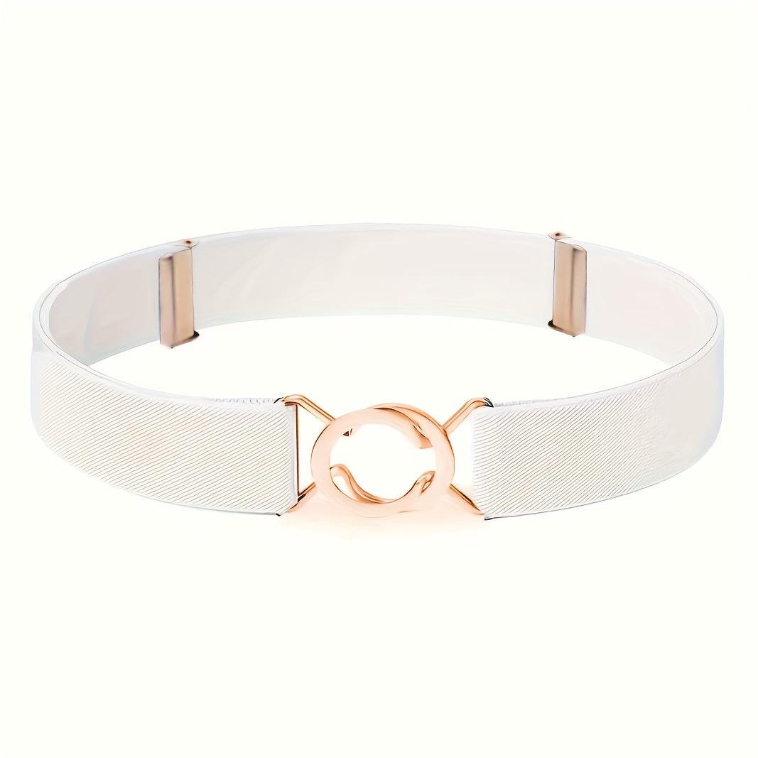 [Elastic Waist Belt] Women's 8-Shaped Elastic Belt, Stylish Black Elastic Waist Belt for Ladies, Adjustable Elastic Buckle for The Waist, Suitable for Jeans And Dresses, a Great Gift Option - Buy online at  Vibe In Cart.