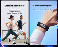 2025 New Multifunctional Simple Fashion Unisex Electronic Watch with Alarm Clock, Pedometer, Timer, Luminous, Senseless Wear Fashion Sports Multifunctional Wristwatch Holiday Gift, Suitable for Any Scene - Send a Hand Rope A - Buy online at  Vibe In Cart.