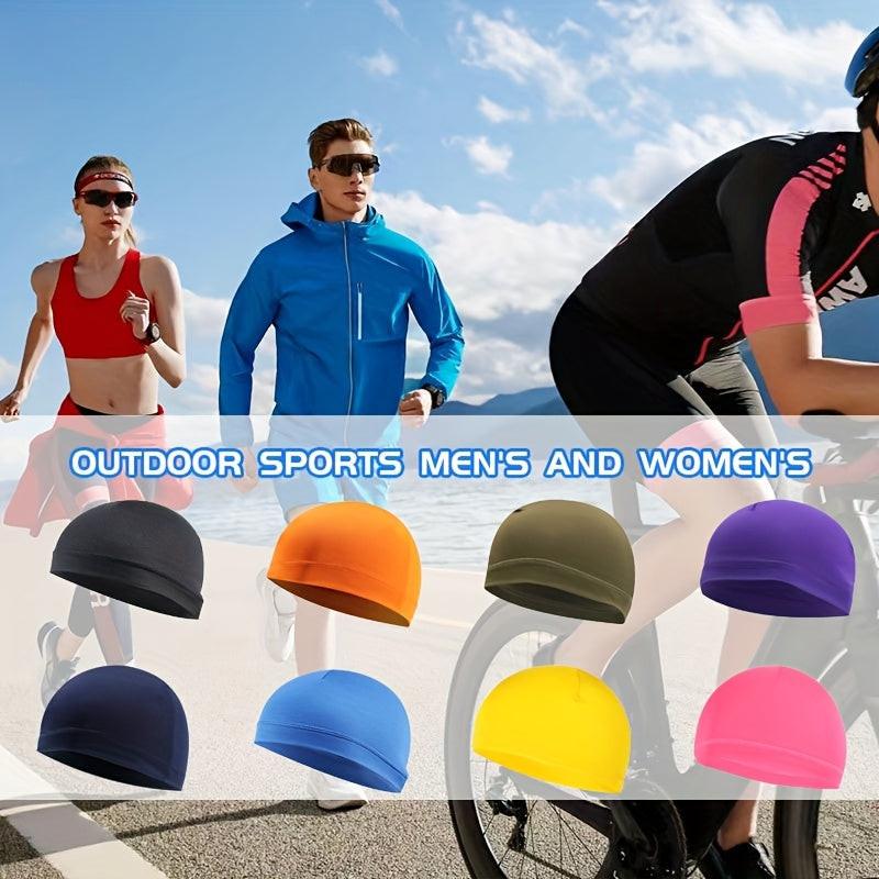 Men'S And Women'S Outdoor Cycling Sunshade Caps, New Stylish Breathable Quick-Dry Skull Caps, Soft Outdoor Sports Hats, Inner Caps for Cycling And Motorcycle s, Portable Brimless Hats for Hiking And Camping, Sweat-Absorbing H - Buy online at  Vibe In Cart.